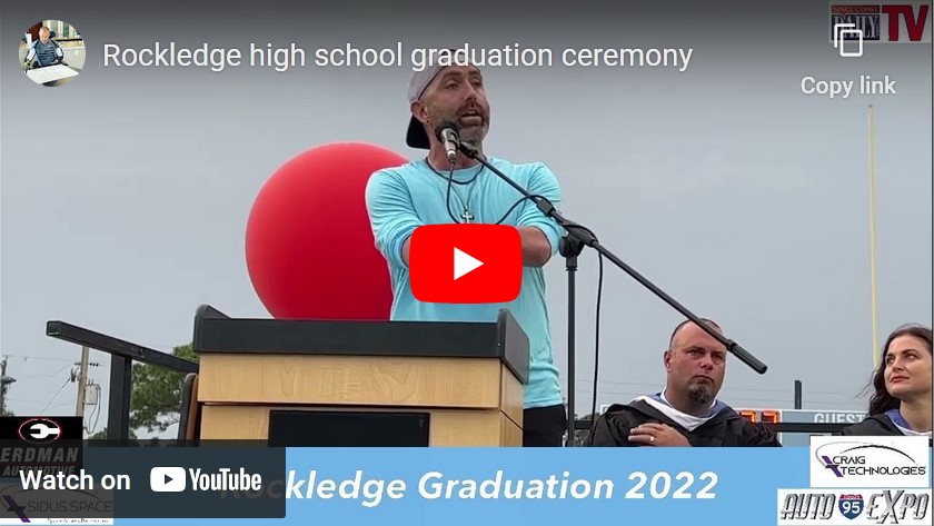 Gary Miracle Speaks at Rockledge High School Graduation